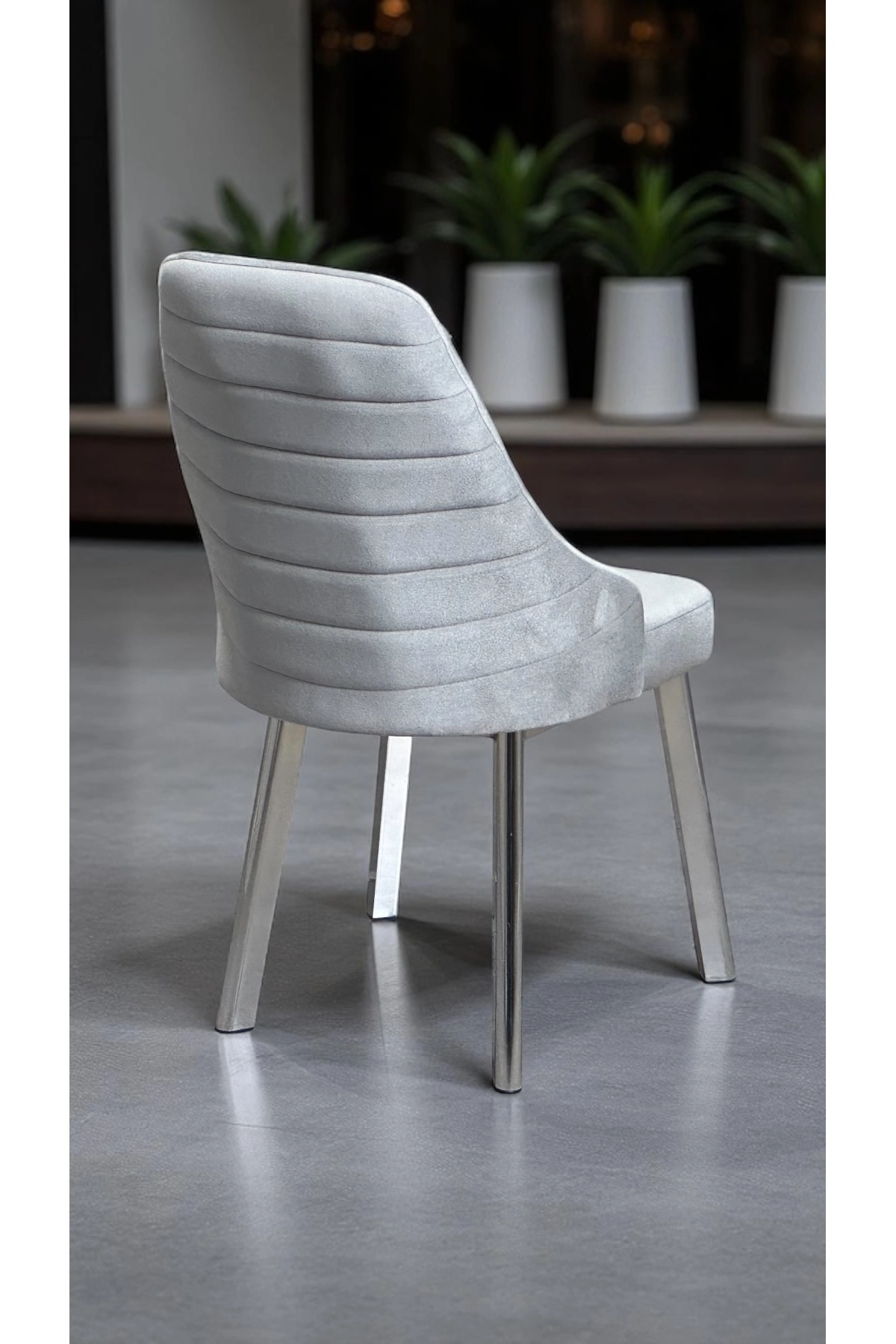 2 Adet Erciyes Sandalye Mutfak Cafe Restaurant Proje Metal Lüks Sandalye-1