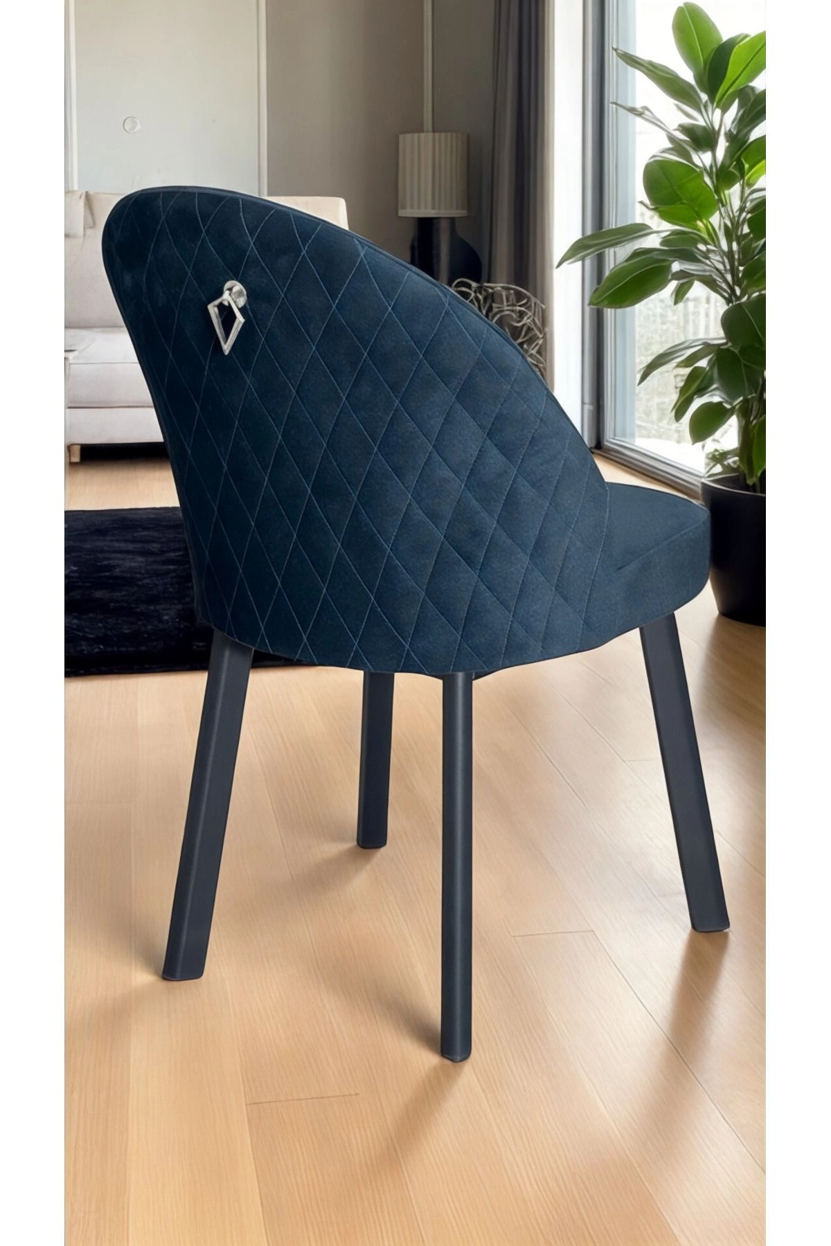 2 Adet Ritim Sandalye Metal Ayaklı Lüks-0