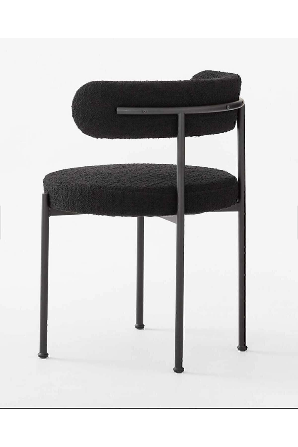 4'lü Teddy Mutfak Sandalyesi 4 Sandalye 1 Adet 90 X 90 Masa 4 1 Takım Pufuduk Teddy Kumaş-4