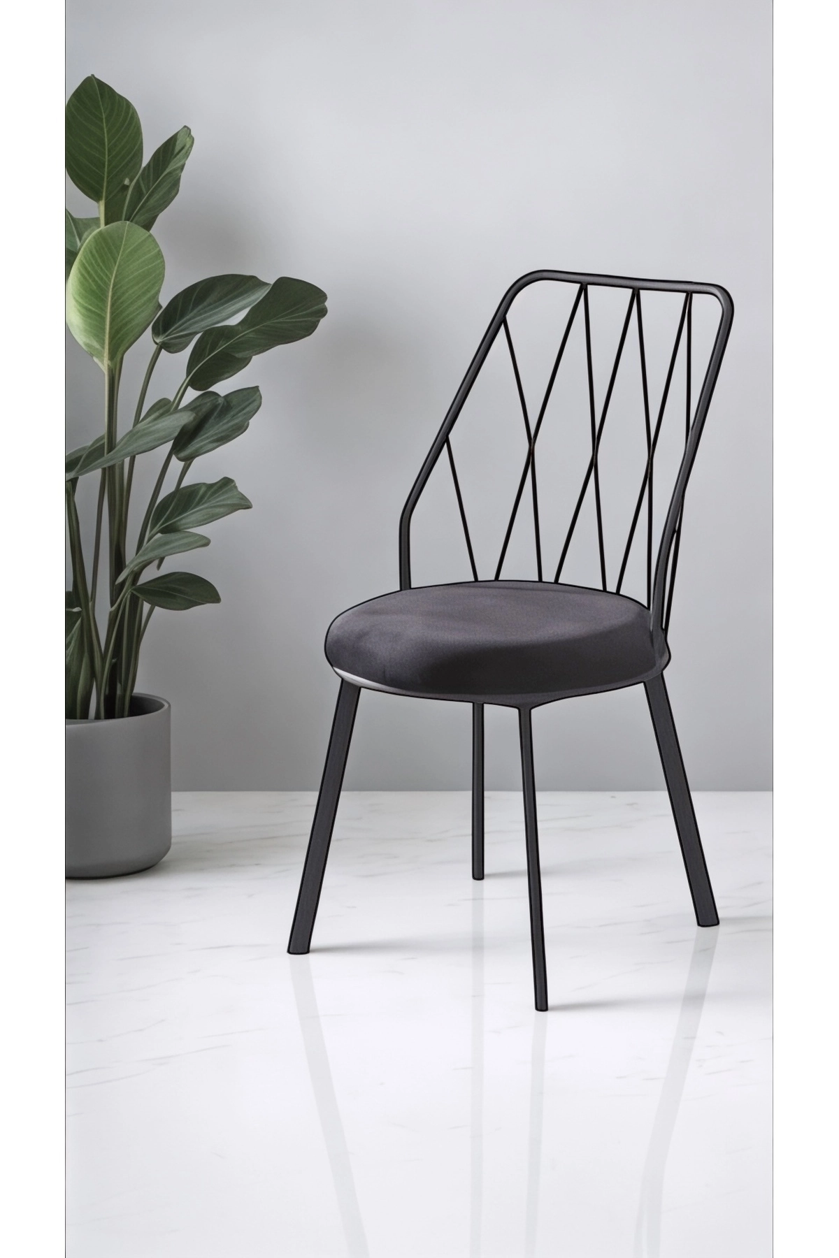 (4LÜ) Yıldız Pro Mutfak Metal Tel Sandalye Cafe Sandalyesi Restoran Sandalyesi Balkon Sandalyes-1