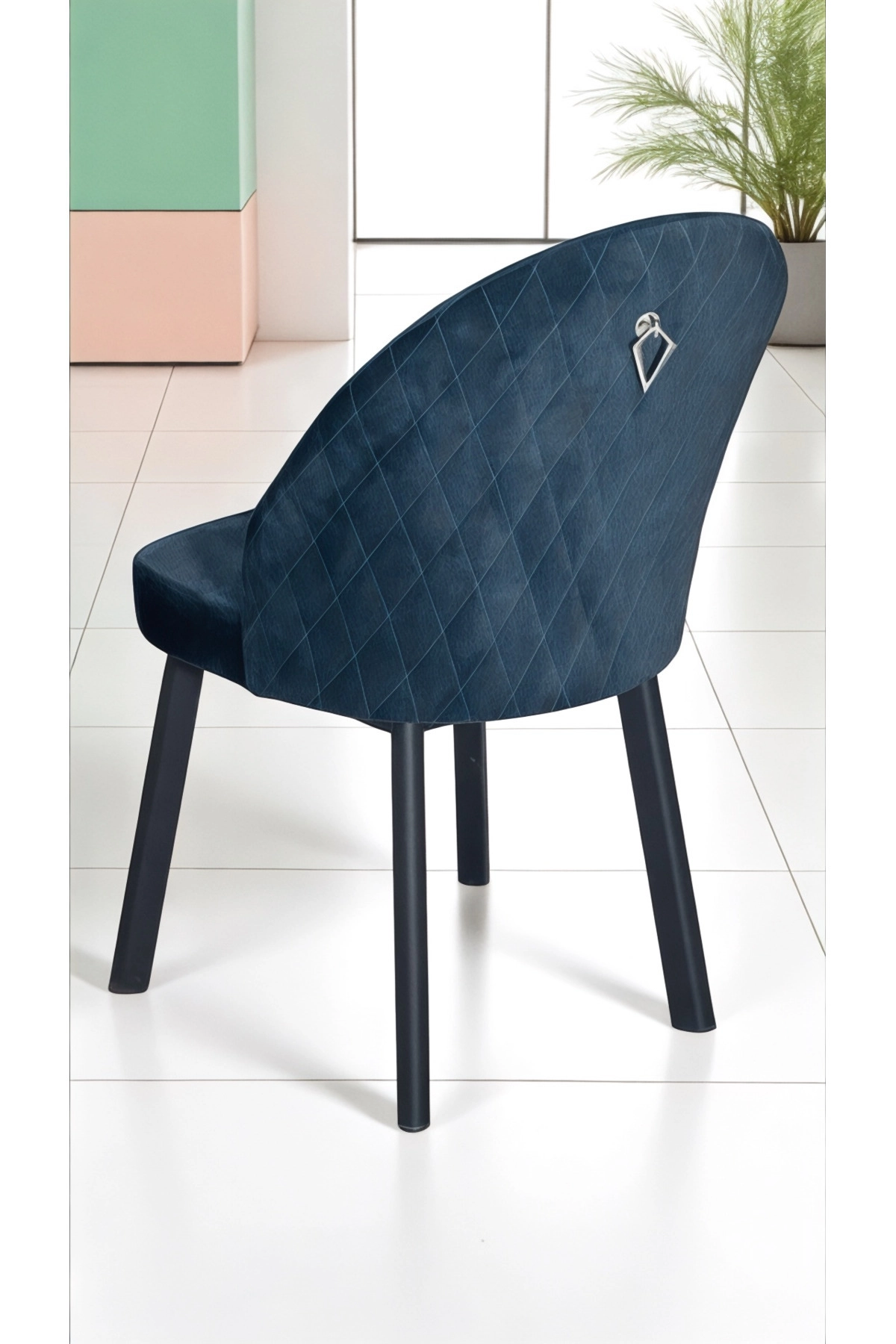 6 Adet Ritim Sandalye Metal Ayaklı Lüks-2