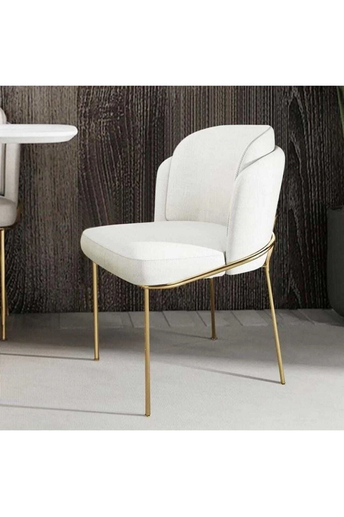 6'lı Gold Mutfak Sandalyesi Salon Sandalyesi Yemek Odası Sandalyesi 6 Adet Sandalye Baby Face-2