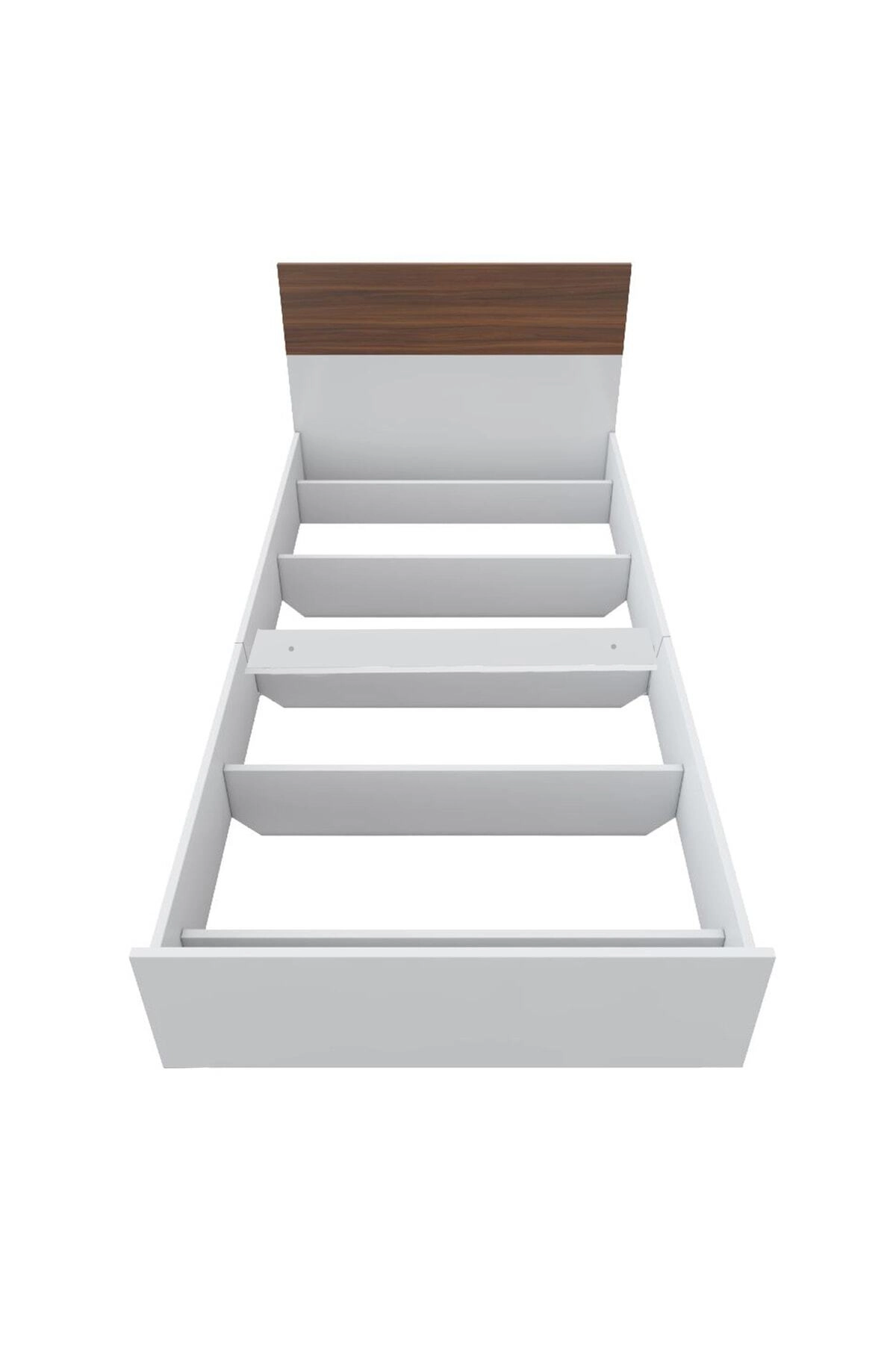 Ahşap Desenli 90*190 Yatağa Uygun Karyola-2