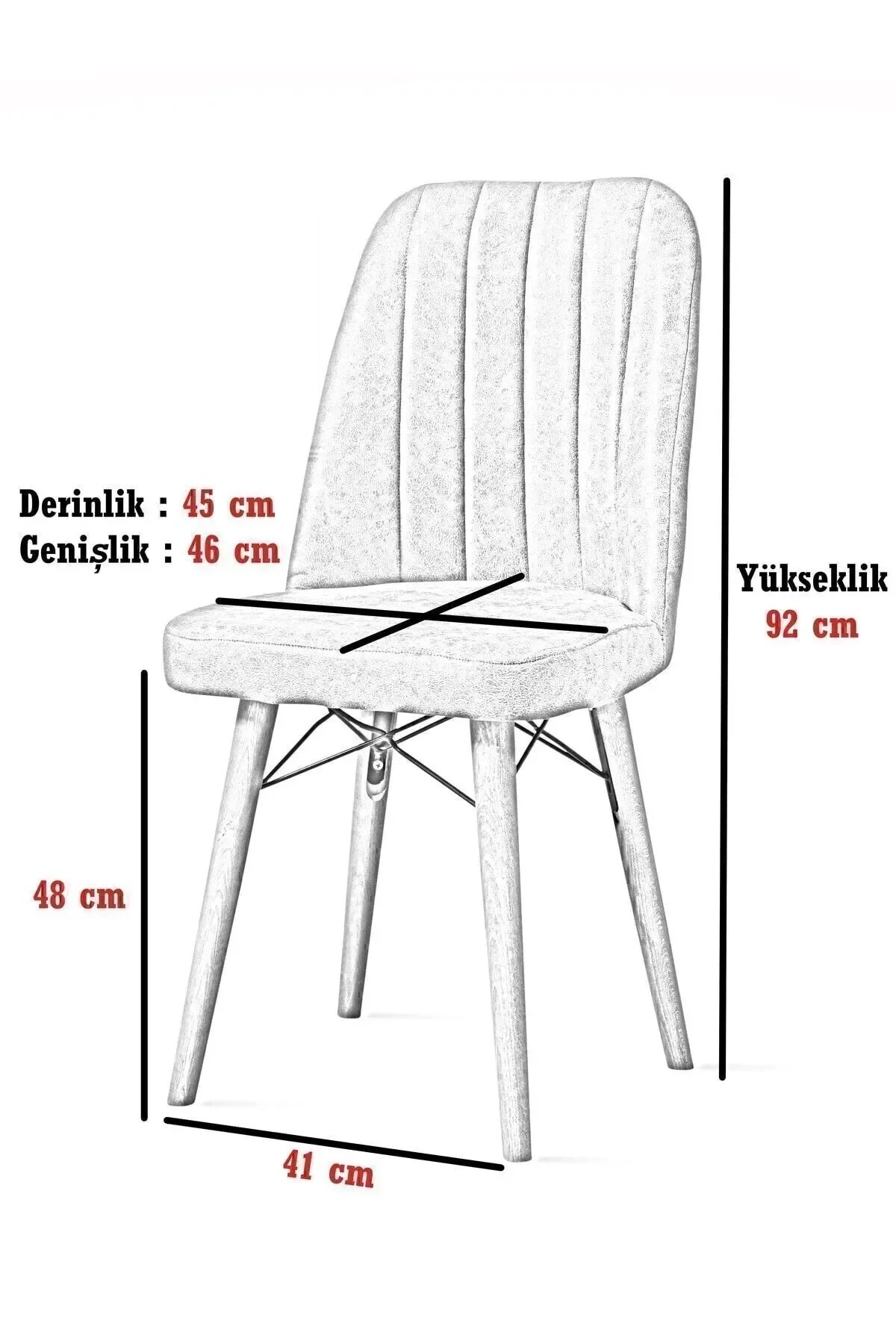 Flexa Comfort Serisi 1 Adet Flex Mutfak ve Yemek Odası Sandalye-3