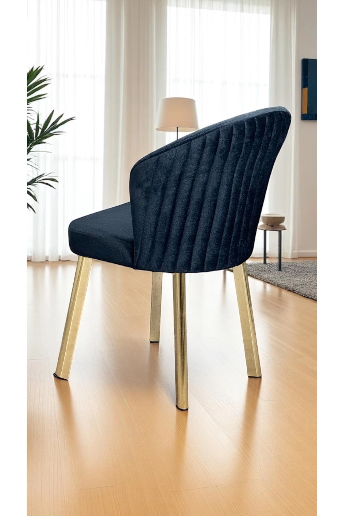 Midye 2 Adet Sandalye Mutfak Cafe Restaurant Proje Metal Lüks Sandalye-1