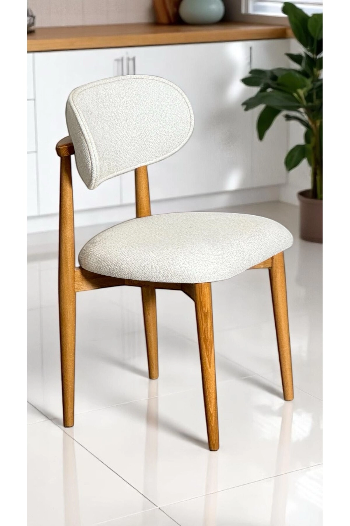 Polo Ahşap Sandalye 6 Adet Ahşap Mutfak Sandalyesi Salon Sandalyesi Yemek Masası Sandalyesi-5