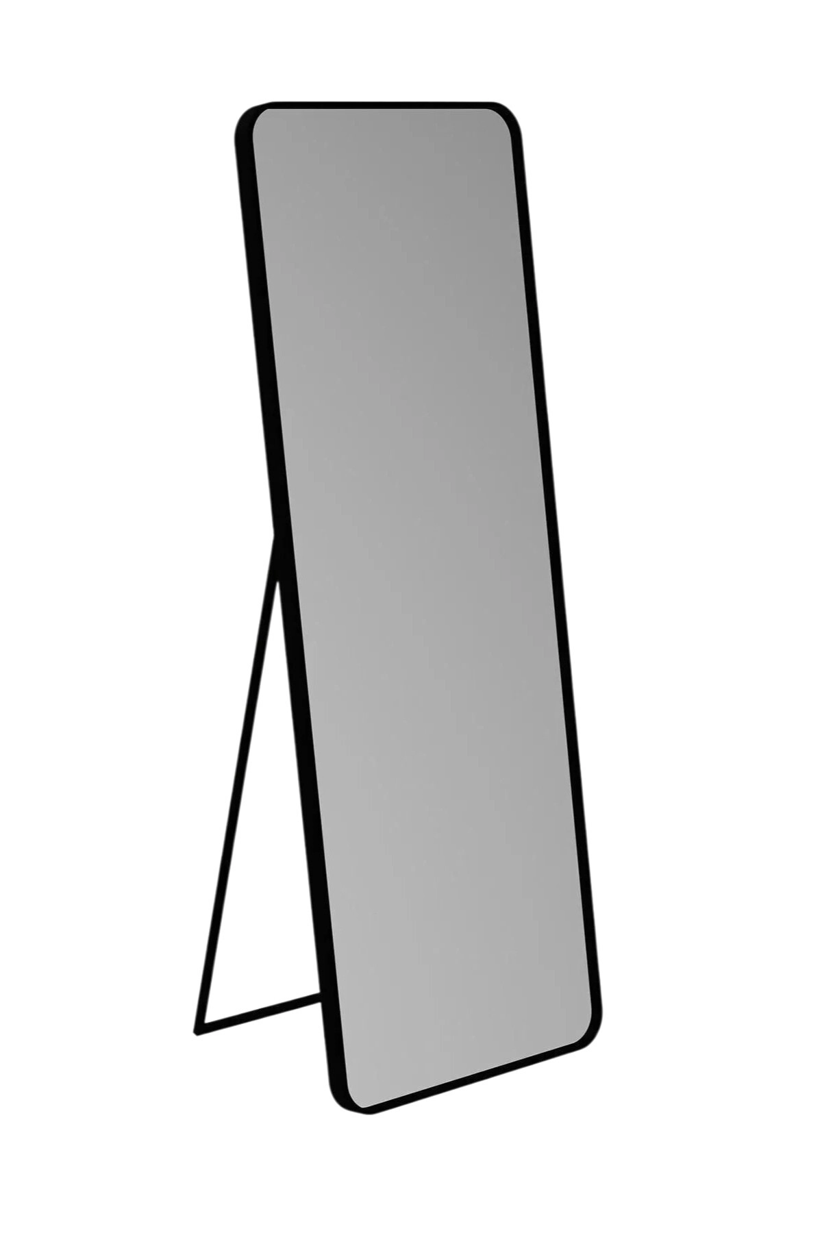 Raven Oval Kesim Modern Metal Ayaklı Boy Aynası 170 x 60-1