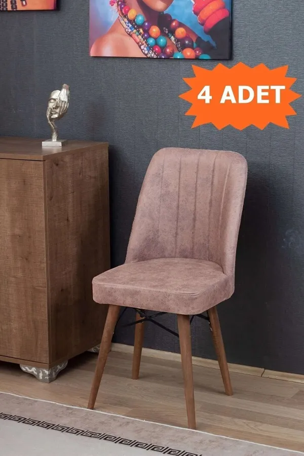 Armada Serisi 1.sınıf Yemek Odası Salon Cafe Mutfak Sandalyesi 4 Adet