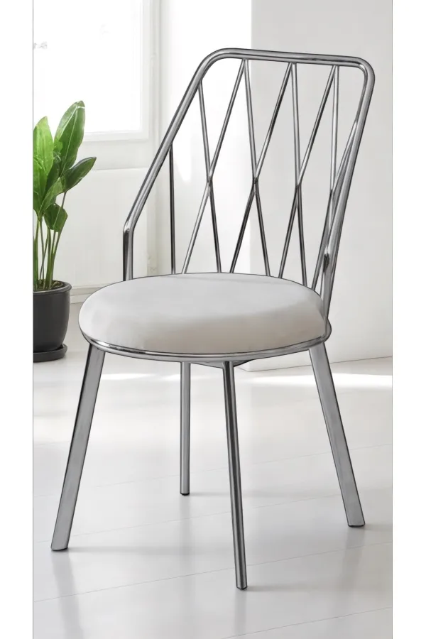 Yıldız Demir-metal Tel Sandalye Cafe Restoran Vs Babyface Kumaşlı