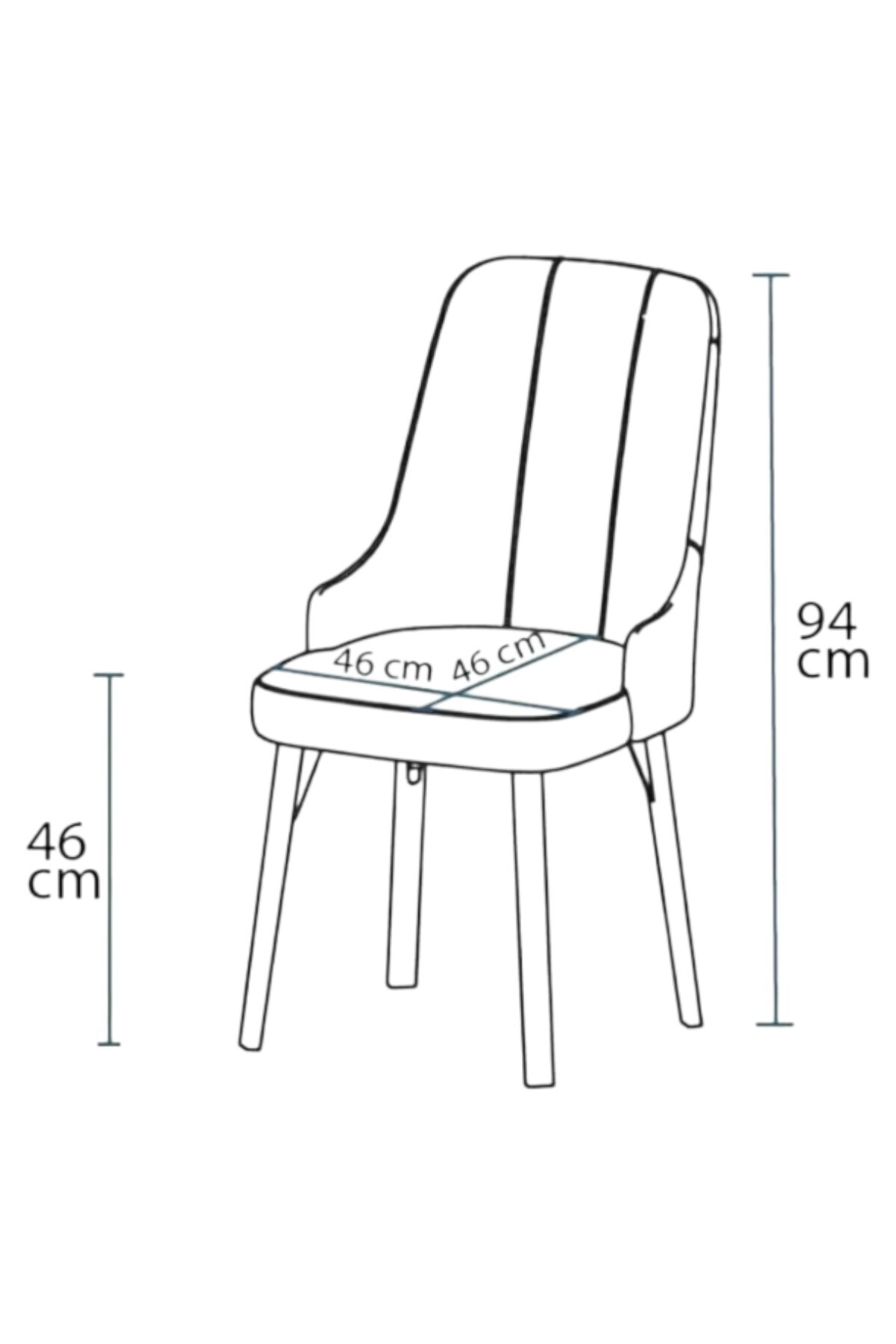 Sonata Ceviz 80 x 132 Açılabilen MDF Masa Siyah Metal Ayaklı Mutfak Masası 6 Siyah Sandalye-3