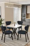 Mutfak Masası Takımı | 4 Kişilik Açılır Masa Sandalye Takımı | Balkon Masası | Cafe masa takımı-70x70