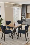 Mutfak Masası Takımı | 4 Kişilik Açılır Masa Sandalye Takımı | Balkon Masası | Cafe masa takımı-70x70