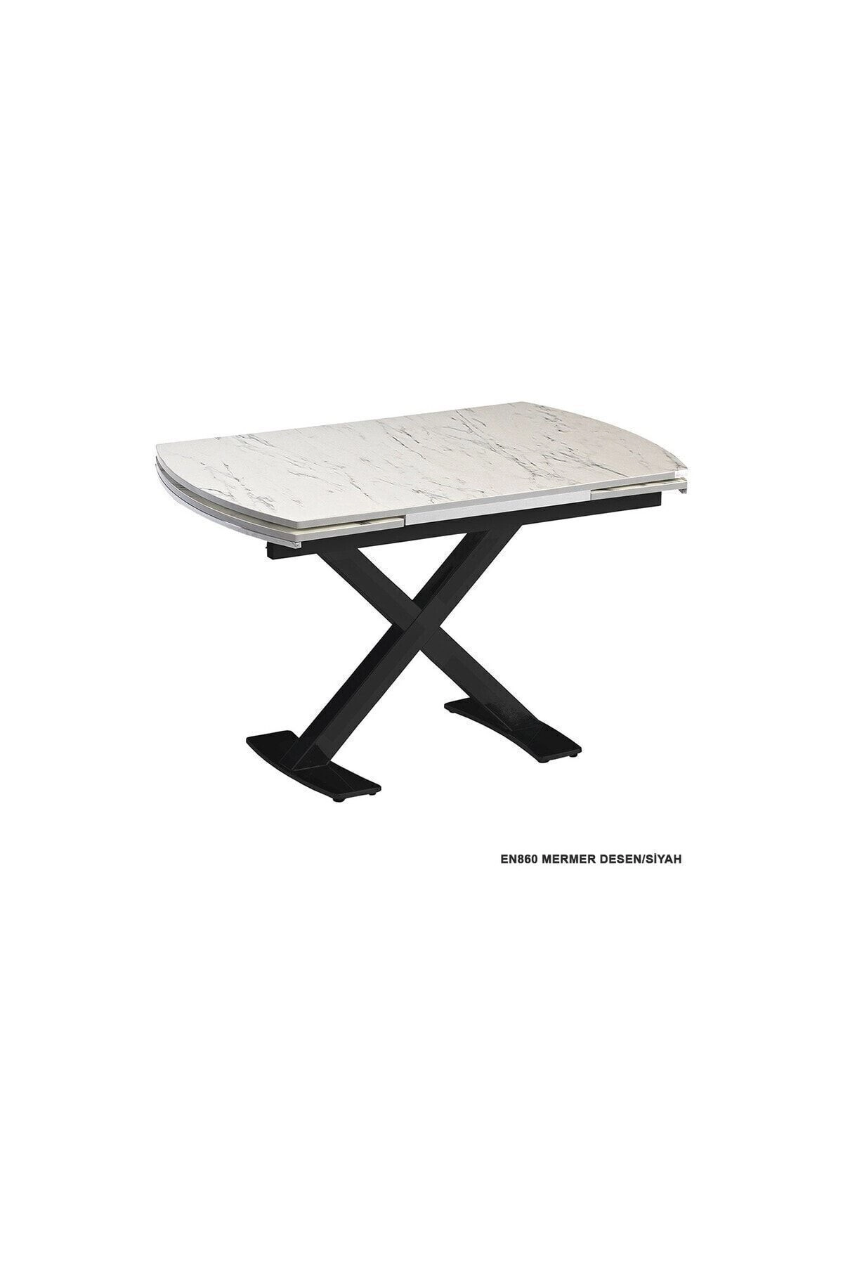 X Ayaklı Masa Açılır Masa Mutfak Masası Salon Masası Yemek Masası Enzi Masa-3