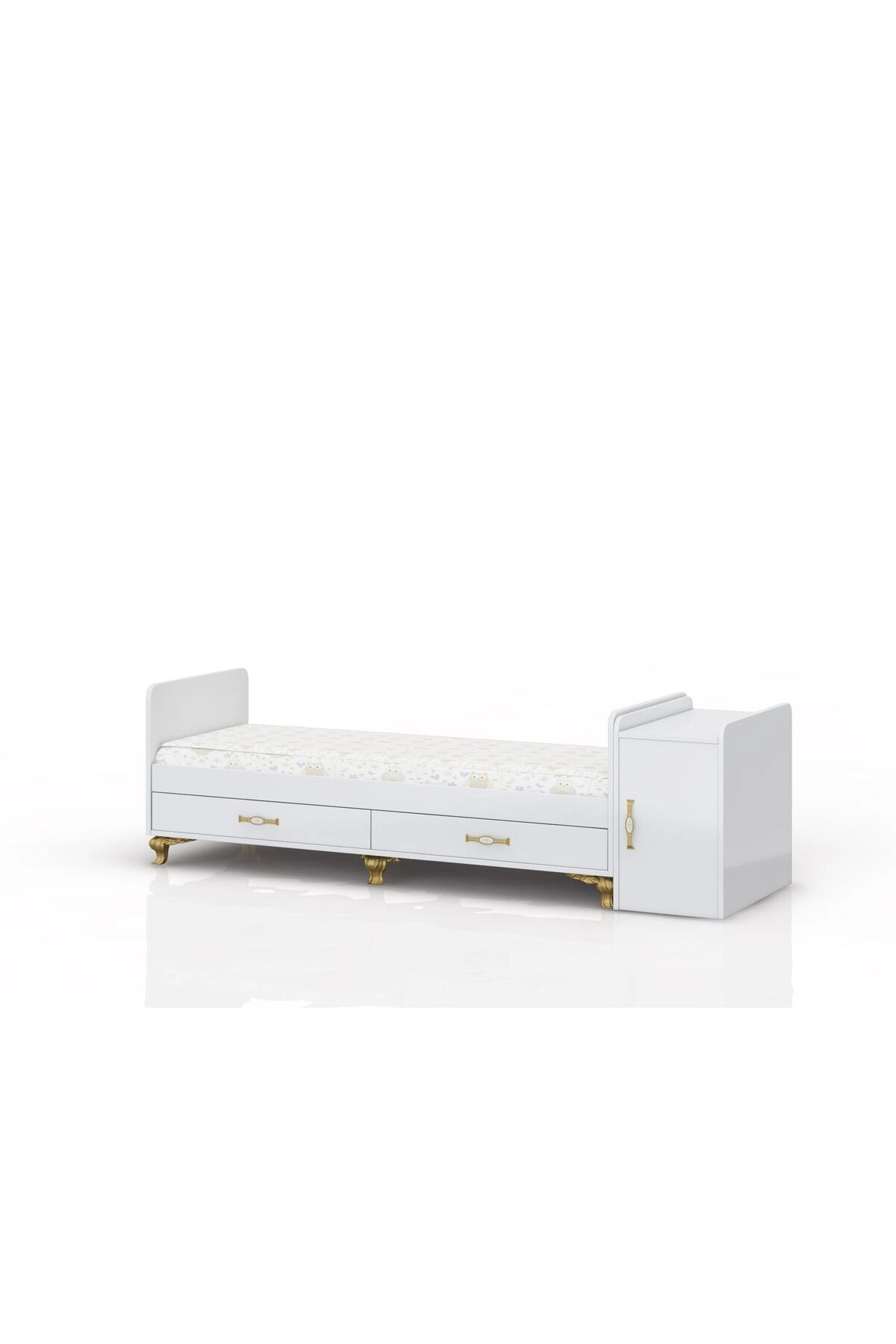 Yataklı, Mdf Korkuluklu, Anne Yanı, Dolaplı, Çekmeceli, Büyüyen, Sallanır Beşik 60 X 120-3