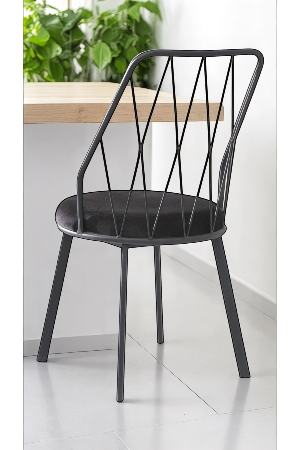 Yıldız Pro Mutfak Metal Tel Sandalye 4 Adet Cafe Sandalyesi Restaurant Sandalyesi Balkon Sandalyesi-1